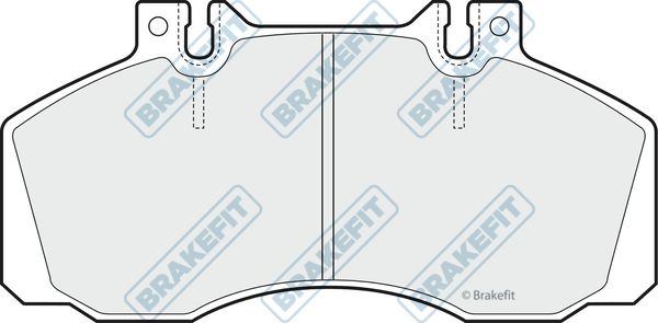 APEC BRAKING stabdžių trinkelių rinkinys, diskinis stabdys PD3111